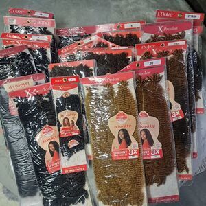 HUGE LOT Outre Synthetic Braid Hair XPression Twisted Up Springy Afro Twist 3X